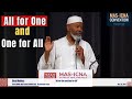 All for One and One for All | Siraj Wahhaj #MASCON2019