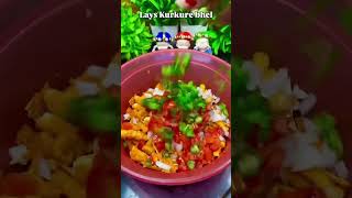 Lays Kurkure bhel recipe 😍 #lays #layspotatochips #layschips #laysvlog #shorts