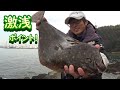 激浅ポイントで良型ヒラメをGET！