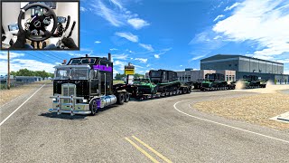 Watch The Ultimate Test, Transporting Triple Flatbed Trailer - American Truck Simulator - Moza R9