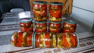Супер Эксклюзивный ! Салат на Зиму Помидоры и Огурцы в Маринаде из Кетчупа ! Супер Эксклюзивный ! Салат на Зиму Помидоры и Огурцы в Маринаде из Кетчупа !