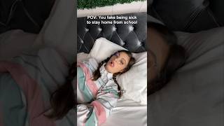 POV: You fake being sick to stay home from school. #funny #comedy #skit #school