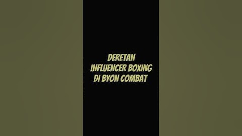 INFLUENCER BOXING DI BYON COMBAT #boxing #byoncombat #shortvideo #trending #fypviralシ #influencer