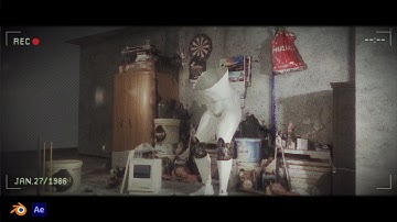 Retro VHS movie scene in Blender and After Effects