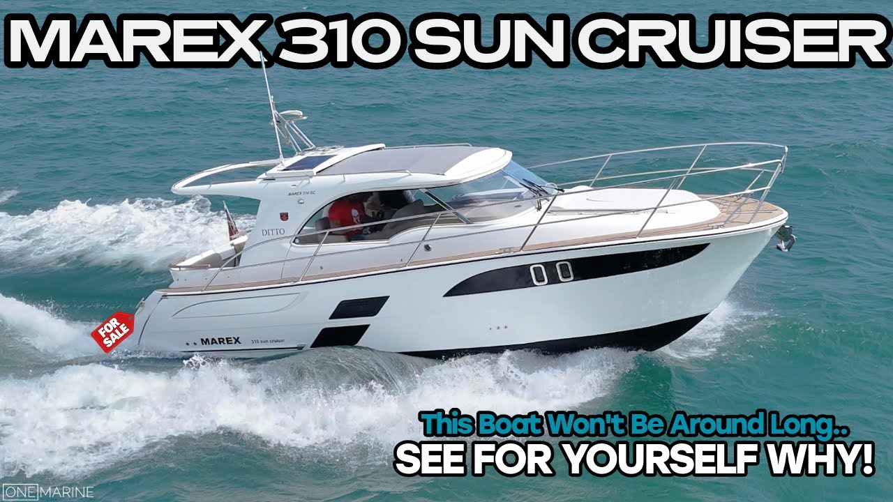 ONE OF THE BEST BOATS UNDER 35FT? MAREX 310 FULL TOUR & FOR SALE!