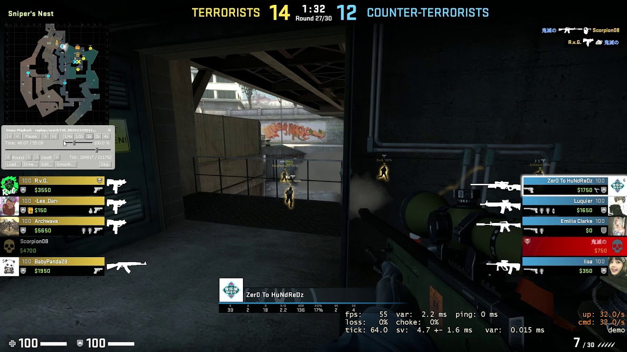 CS:GO Cheater Can't Aim to Save His Life - YouTube