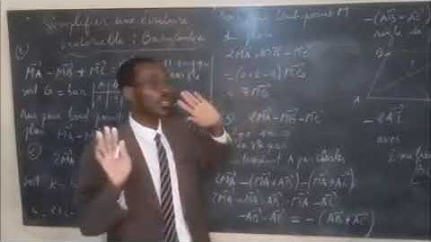 SIMPLIFIER UNE EXPRESSION VECTORIELLE AVEC BARYCENTRE