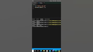 split() function in python | Python #shorts