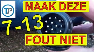 Hoe Gebruik Je Verloopstekker 7 Naar 13? Verloopstekker 7 Polig Naar 13 Polig, Adapter 7-13, Verloop