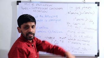 MHT-CET 2020 #MCQ DISCUSSION TOPIC- COMPOUNDS CONTAINING NITROGEN #MATRIX SCIENCE ACADEMY