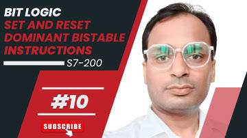 Siemens S7-200 Training 10 - Set and Reset Dominant Bistable Instructions in Siemens S7 200 PLC