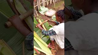 কলা গাছের কারনেই আদিবাসিরা দু বেলা খেতে পারছে । Banana tree bread #shorts