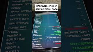 TP.SK518D.PB802 service menu code open