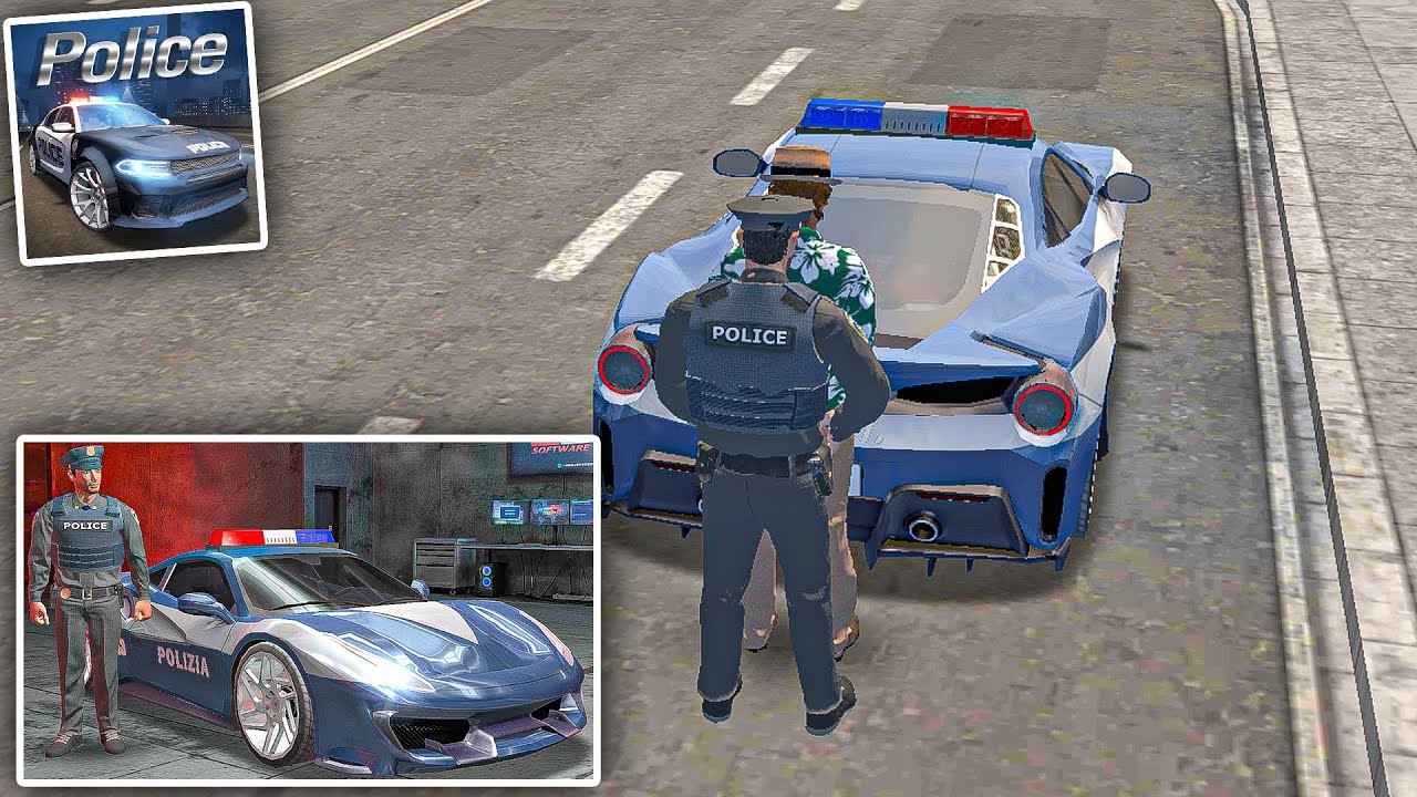 Police Sim 2022 - NEW OVILEX GAME - FERRARI 488 PISTA Police car driving - Android Gameplay #6