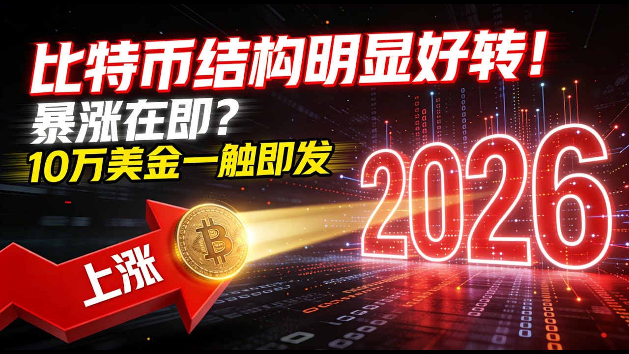 暴涨在即！比特币10万一触即发！链上结构出现改善迹象，但资金流入仍是关键约束