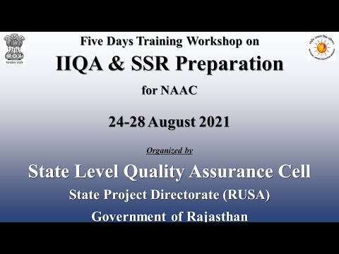 DAY 1: Workshop on &rsquo;IIQA & SSR Preparation&rsquo;