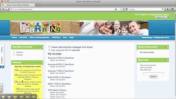 Moodle Calendar Video