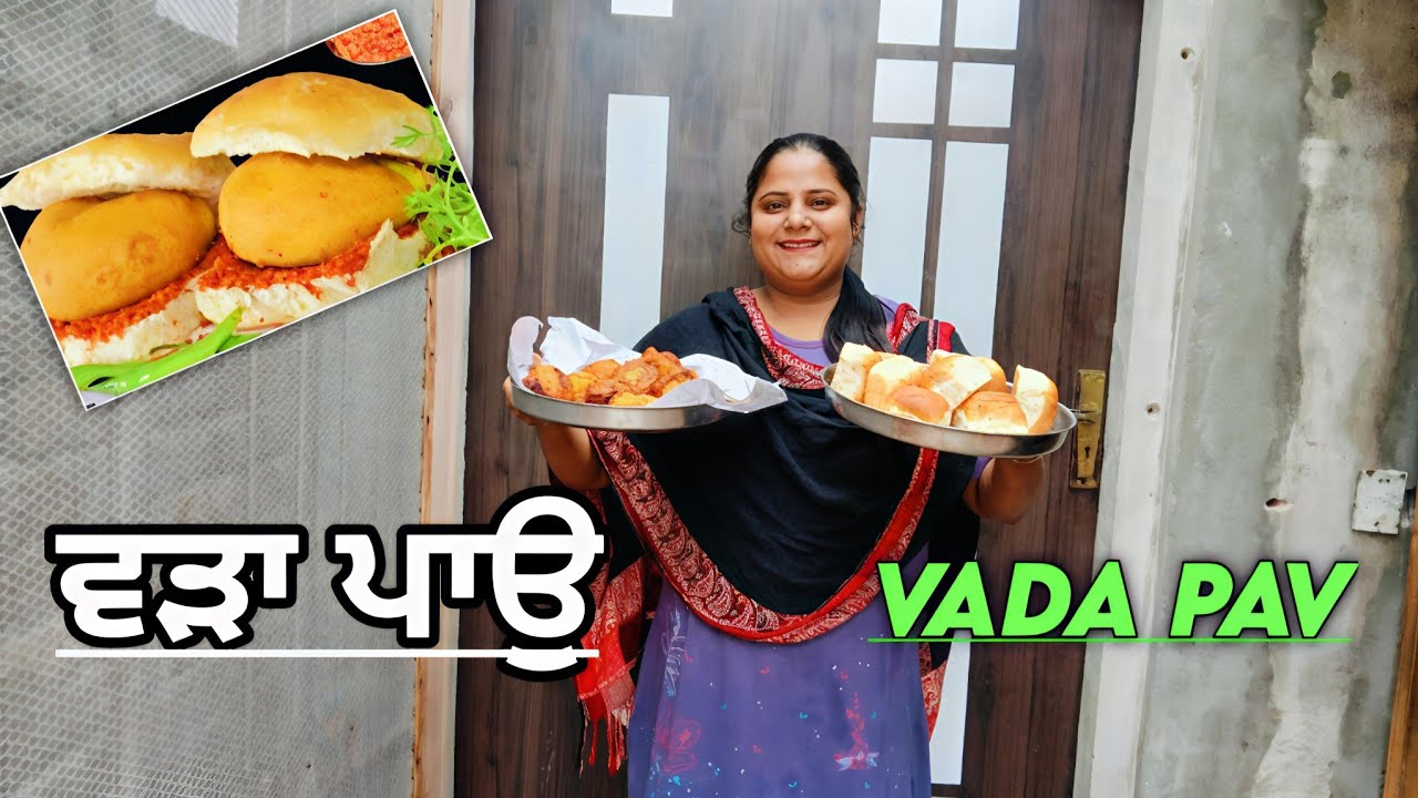 Indian street food recipes ll First time bnaya vda pav 😋 @MrMrsNarula