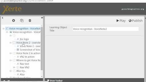 Xerte Website template - the "invisible bits"