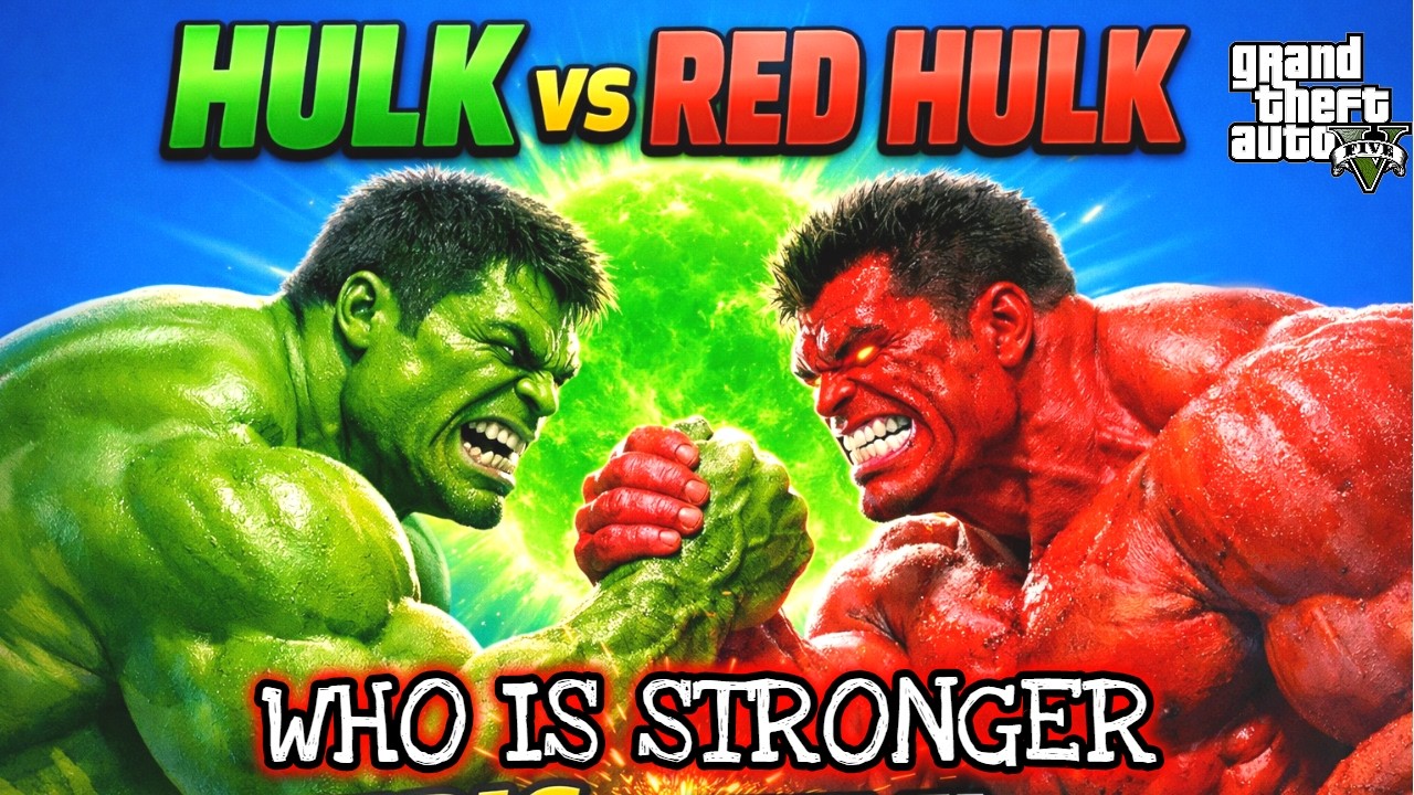 GTA 5 Hulk Battle: RED HULK vs All GREEN HULK Variants 💪 Epic Arm Wrestling Fight | WHO IS STRONGER