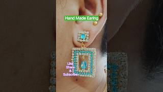 #handmade #jewellery #design #beautifull #earrings #diy #kundan #eidspecial