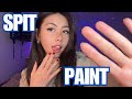 ASMR Intense Spit Painting With Gentle Mouth Sounds For Deep Relaxation 