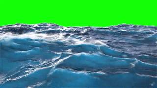 Large Ocean (Big Sea) Free Footage - Chroma Key