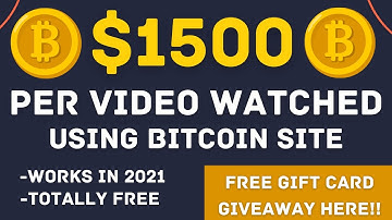 Earn $1500 In Free Bitcoin Watching Videos! (Make 1 BTC Per Day)