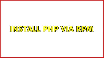 Install php via rpm