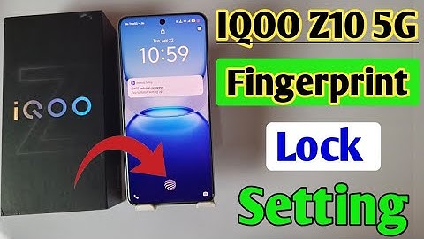 Iqoo z10 5g display fingerprint setting/Iqoo z10 fingerprint screen lock/fingerprint sensor