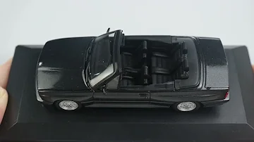 MINICHAMPS 1:43 BMW M3 CABRIOLET (E30) - 1988 - BLACK METALLIC (940020334) Diecast Sealed Car Model