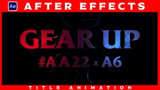 AA22×A6  - Announcement Title 1 | After Effects - E3D | KEVIN Phase 4