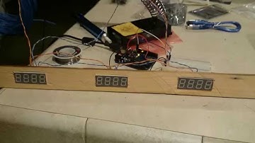 Adafruit (3) 7 segment displays with LED HT16K33