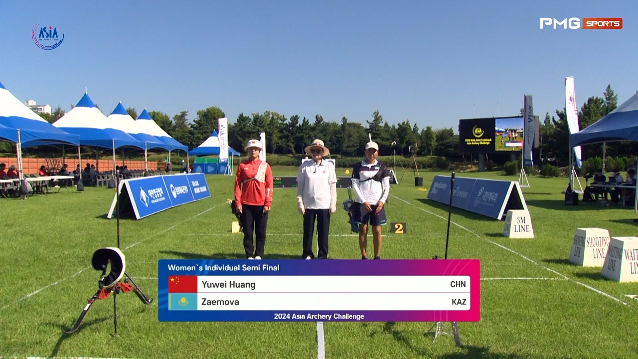 [다시보기] 2024 ASIA ARCHERY CHALLENGE 여자 개인전 준결승 Yuwei Huang vs Zaemova ...
