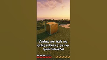 Day 2 of placing a gold block for every subscriber! #minecraft #shorts