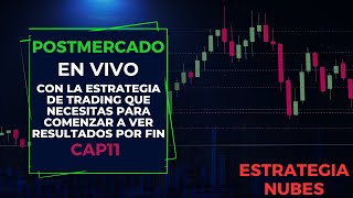 Postmercado en vivo con la estrategia de trading que necesitas CAP11 Estrategia Nubes