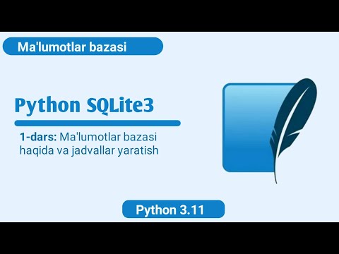 Video: Python ma'lumotlar bazasi nima?