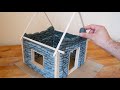 How to Make a Reinforced Concrete House - Çimento ile mini Ev Yapımı