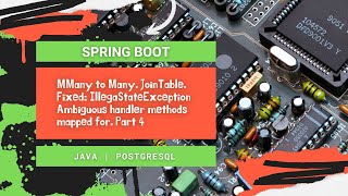 Many to Many. JoinTable. Fixed: IllegaStateException Ambiguous handler methods mapped for.  Part 4