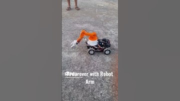 Ardurover with Robot Arm    #drone #autonomousflight #microdrone #helicopter #ardupilot #quadcopter