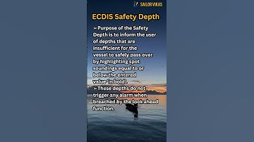 ECDIS Safety Depth – What You Need to Know for Safe Navigation ⚓🧭