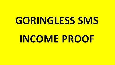 Goringless Sms Income Proof From First Month