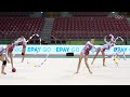 🇪🇸 Team Spain's ribbon and ball podium training at the World Championships 2022
