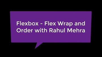 Flexbox Wrap and Order in Hindi/Urdu