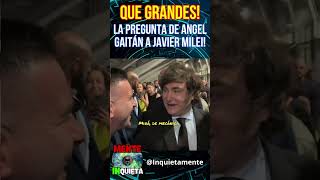 ANGEL GAITÁN Y JAVIER MILEI JUNTOS EN EL ECONOMIC FORUM! QUE GRANDES SOIS LOS DOS!