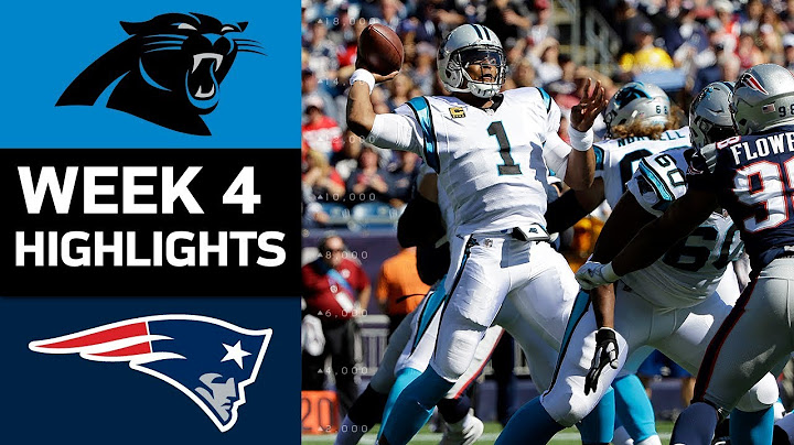 Panthers vs. Patriots | NFL Week 4 Game Highlights