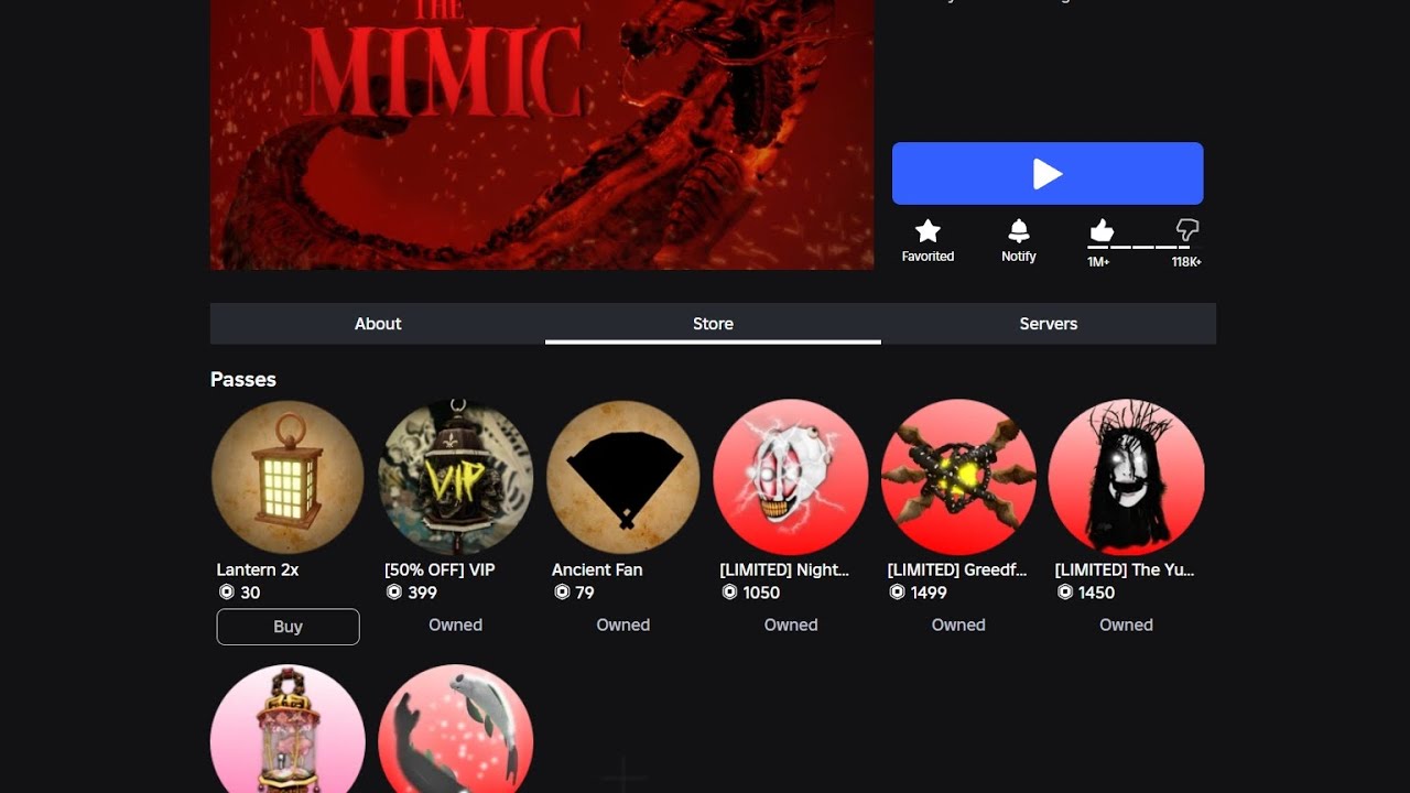 Roblox: The Mimic - Code nhận spirits và revive credits *"New Code ...