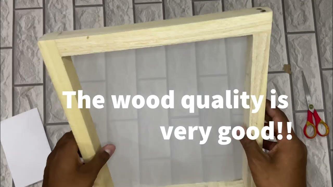 A4 Paper Making Frame Unboxing RM Screen Printing Frame With Mesh