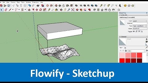 How to use Flowify Plugin - Sketchup