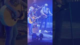 Jason Aldean and Toby Keith onstage  in OKC, 10-13-23